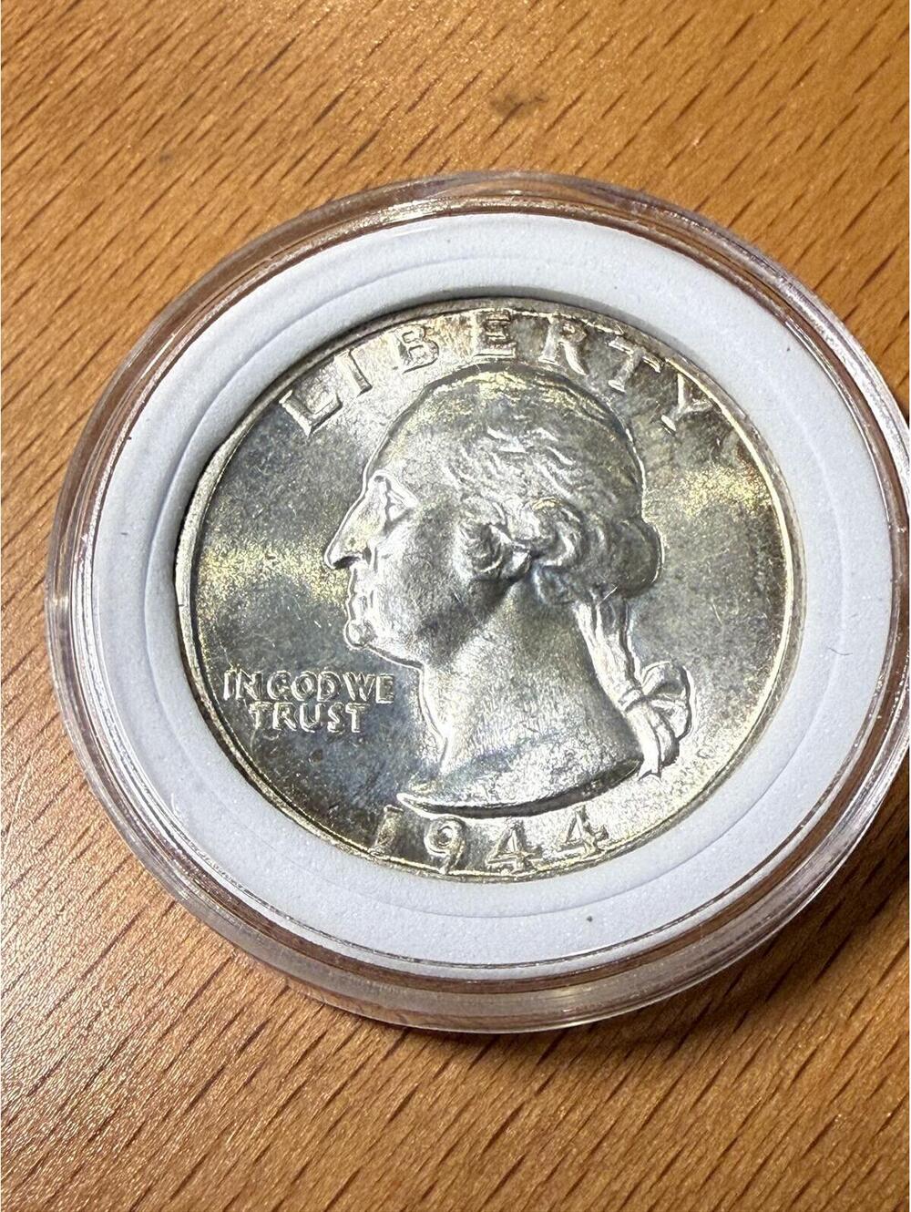 1944-D Washington Silver Quarter BU Uncirculated WWII Era Denver Mint Coin